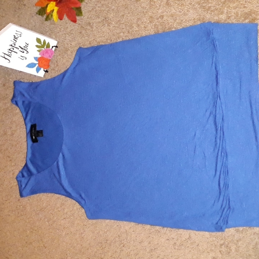 AB Studio (Size S) Basic Blue Casual Sleeveless Top